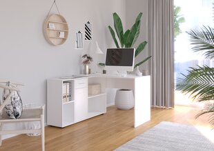Työpöytä Adrk Furniture Eliseo, valkoinen hinta ja tiedot | Tietokonepöydät ja työpöydät | hobbyhall.fi