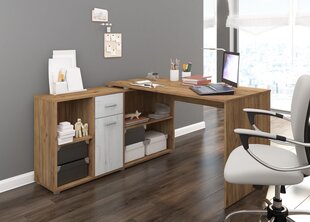 Kirjoituspöytä Beat L, vaaleanruskea/valkoinen hinta ja tiedot | Tietokonepöydät ja työpöydät | hobbyhall.fi