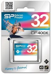 Silicon Power -muistikortti CF 32GB 400x hinta ja tiedot | Kameran muistikortit | hobbyhall.fi