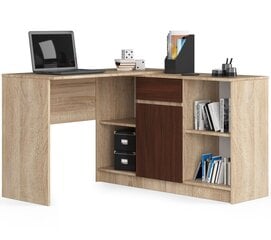 Kirjoituspöytä NORE B-17, ruskea / tummanruskea. hinta ja tiedot | Tietokonepöydät ja työpöydät | hobbyhall.fi