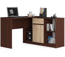 Työpöytä NORE B-17, tummanruskea / vaaleanruskea. hinta ja tiedot | Tietokonepöydät ja työpöydät | hobbyhall.fi