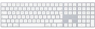 Apple Magic Keyboard numeronäppäimistöllä International ENG langaton näppäimistö, MQ052Z/A hinta ja tiedot | Näppäimistöt | hobbyhall.fi